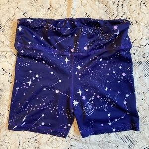 Thief and Bandit Constellation Purple Exercise Shorts